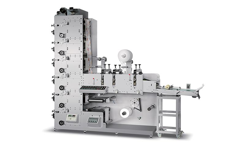 آلة الطباعة فليكسو (Flexo) بثلاث محطات للقطع القالبي الدوار، ZBS-320